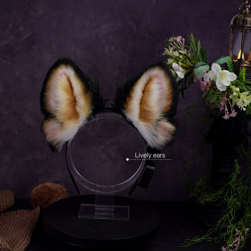 Moving Dog Ears - Black & Brown