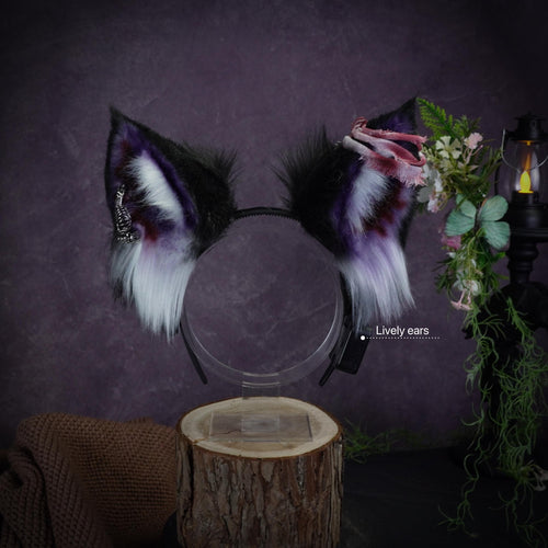 Moving Black & Purple Ears and Tail — photo 2